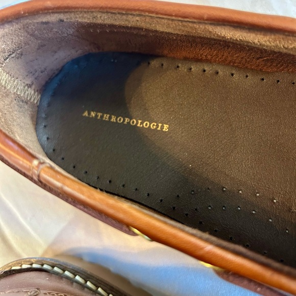 Anthropologie  Leather Boat Lug Sole Shoes - Picture 7 of 9